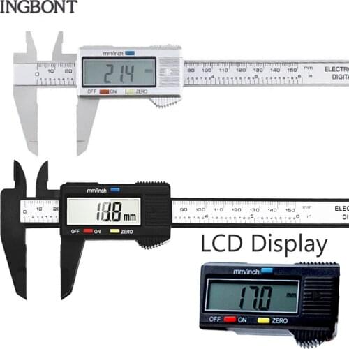 INGBONT Electronic Calibre Digital Vernier Caliper Gauge Micrometer LCD Ruler 150MM High Precision 6Inch Hand Measuring Tools