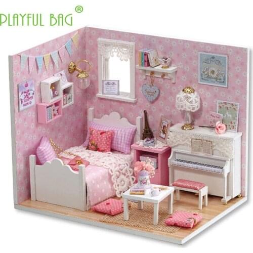 Interesting decorations DIY creative gifts birthday gifts practical handmade model toys with lights Christmas gifts ud08