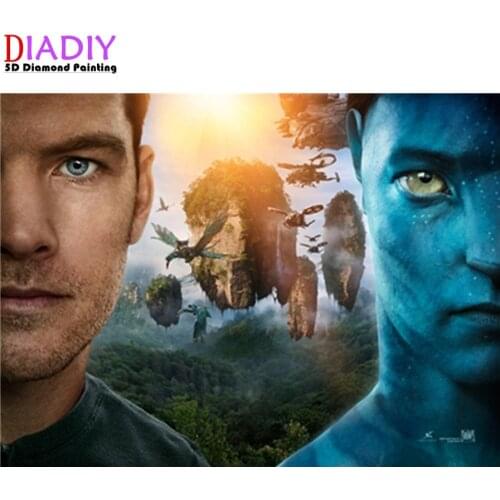 5D Diy "Movie "Avatar Pandora"" Pictures Diamond Painting Cross Stitch full Square Round Diamond Embroidery Mosaic Paint Decor