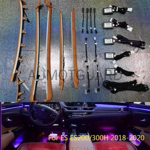 Upgrade 64 Colors For Lexus Ambient Light Lamp For ES ES200/300H 2018-2020 Atmosphere Advanced Light Decoration Lamp