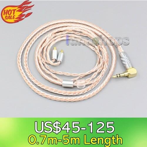 LN006458 2.5mm 3.5mm XLR Balanced 16 Core OCC Silver Mixed Headphone Cable For Sennheiser IE400 IE500 Pro