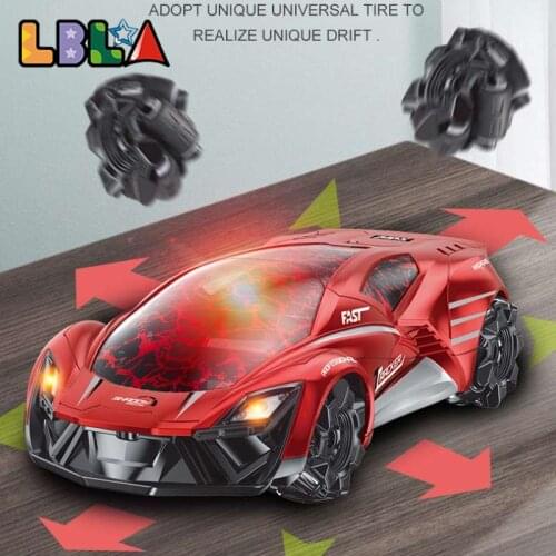 2.4G Crack Remote Control Min Drifting RC Car Stunt Multi-directional 360 Rotating Electric Racing Car Model With Lights Toys