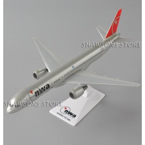 1:200 Scale Aircraft Model Toy Northwest Airlines NWA Boeing 757-200 Plane Miniature Replica Collection