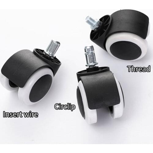 Furniture Hardware Casters Home Casters Swivel Chair Wheels Swivel Desk Casters Office Chair Silent Wheel Accessories Pulleys