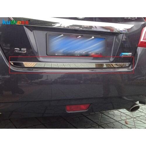 For Nissan Teana Altima 2013-2016 Stainless Steel Rear Trunk Lid Cover Trim Tailgate Decoration Strip Car Styling Accessories