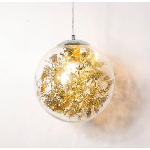 Nordic Led Pendent Lights Creative Glass Hanging Lights Living Room Bedroom Bedside Light Fixtures Home Decor Modern Chandeliers