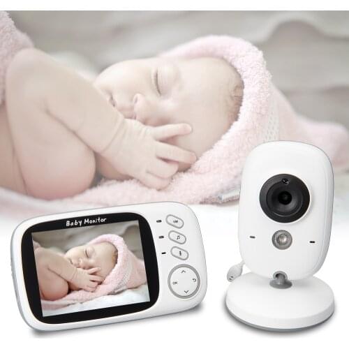 3.5Inch Wireless LCD Audio Video Baby Monitor Nanny Music Intercom IR Portable Baby Camera Baby Walkie Talkie Babysitter