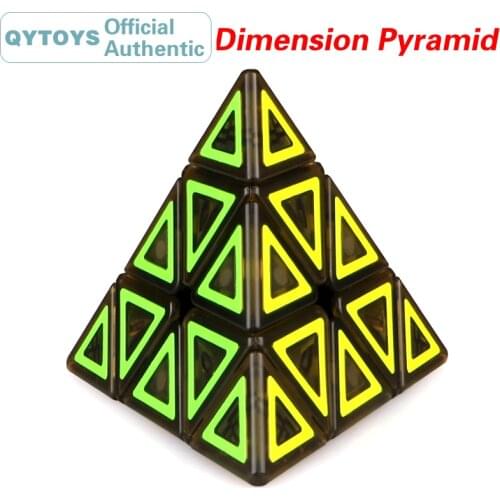 QiYi Dimension Pyramid Magic Cube Cubo Magico Professional Neo Speed Cube Puzzle Antistress Toys For Children