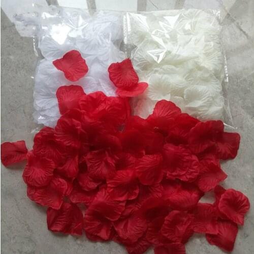 Piecemeal 100pcs Rose Petals Petalos De Rosa Wedding Decoration Artificial Fabric Wedding Rose Petals petalos de rosa