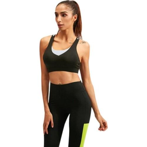 Sports Bra Women Fitness Running Vest Underwear Sexy Beauty Back Breathable Shockproof Bra