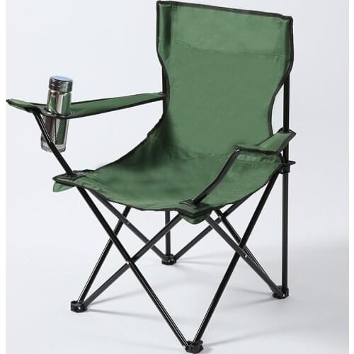 Outdoor mountain leisure large armchair back monochrome fishing camping ultra light portable folding chair