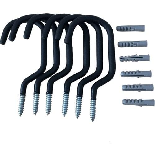 6Pcs/Set Bicycle Wall Stand Holder Bike Garage Wall Storage Hook Hanger Cycling Bicycle Mount 22CMx11CM Accessori