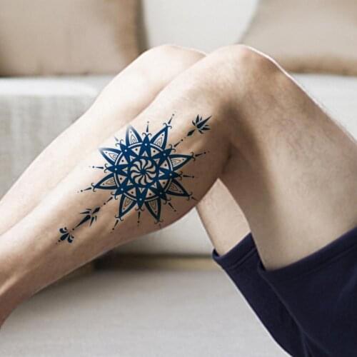 Waterproof Herbal Extracts Juice Temporary Chest Tattoo Transfer Sticker for Body Art