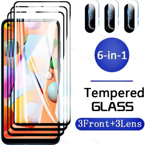 Protective Glass on For Samsung a11 Screen Protectors Tempered Glass on For Galaxy SM-A115F/DS a 11 Camera Lens HD Clear Film