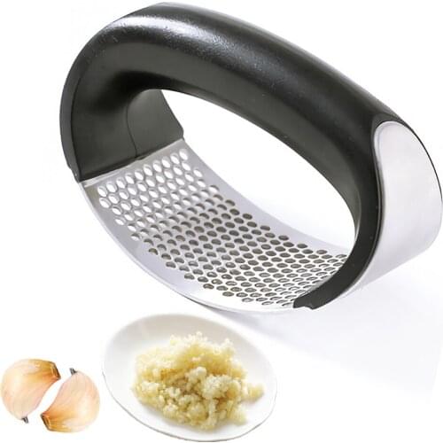 1PCS Time-Saving Garlic Press Manual Kitchen Equipment Handheld Ginger Garlic Tool Masher For Home Kitchen Compact Powder Box
