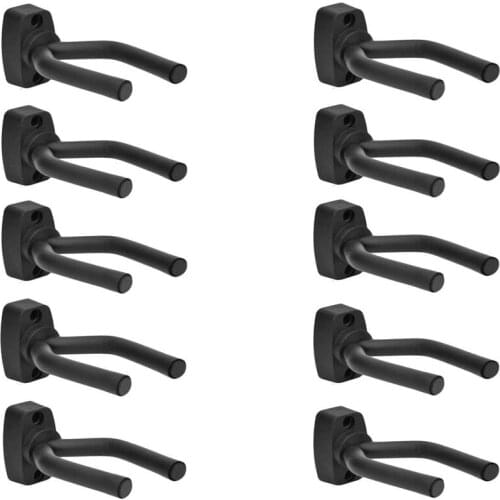 10Pcs Guitar Stand Guitar Hanger Holder Hook Rack Stand Wall Mount Home Studio Display for Guitar Bass