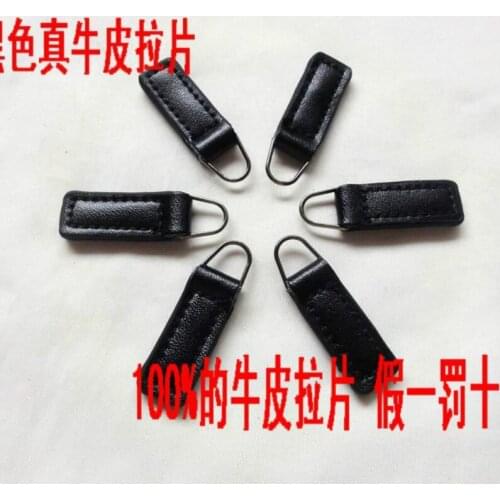 100 pcs/lot Leather Handbag zipper pull head puller accessories shoes repair Wholesale Black Coffee for 5#8# zippers Insert