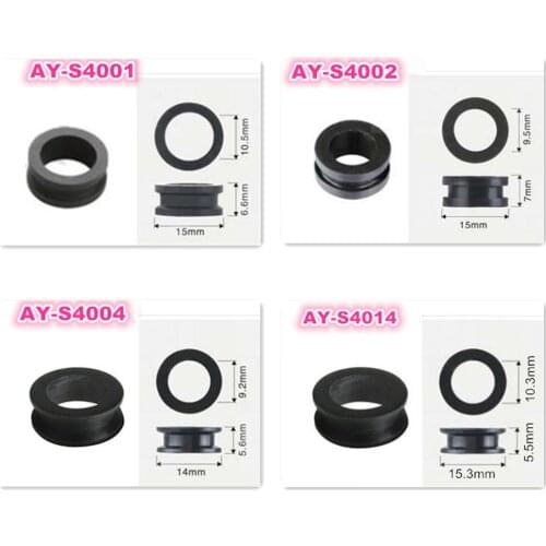 100pcs Fuel Injector Rubber Seal Grommet For Japan Cars fuel Injector Repair Kits Upper Seal AY-S4001/4002/4004/4014