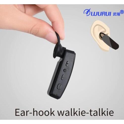 2pc Ear-hook walkie-talkie mini walkie talkie radio comunicador woki toki uhf two way radio 400-470 MHZ