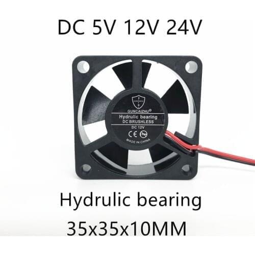 20pcs New 3510 35MM Hydrulic bearing 3D Printer Fan 35x35x10MM 3.5cm fan Cooling fan DC 5V 12V 24V with 2pin