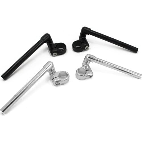 37mm Motorcycle Handlebar Racing Adjustable CNC Clip On Ons Fork Handlebars Handle Bar Cafe Racer