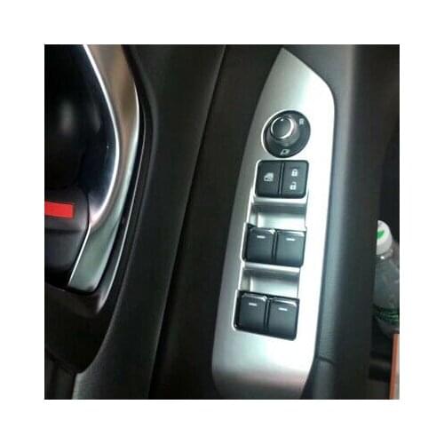 4* Inner Door Armrest Window Lift Button Cover Trim For Mazda CX-5 2nd Gen 17-19