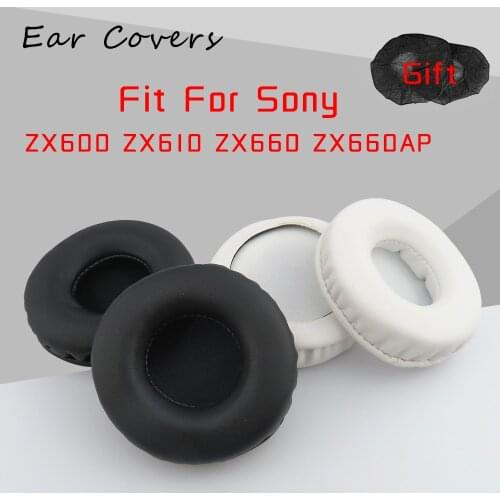Earpads For Sony ZX600 ZX610 ZX660 ZX660AP Headphone Earpads Replacement Headset Ear Pad PU Leather Sponge Foam