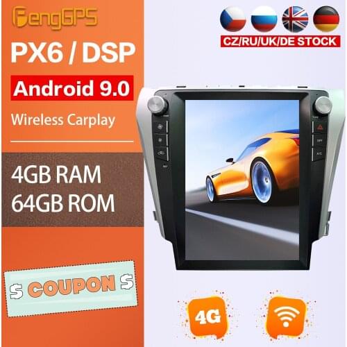 Android Radio For Toyota Camry 2012-2015 Car Stereo Multimedia Headunit GPS Navigation Bluetooth WIFI Carplay PX6 Mirrorlink