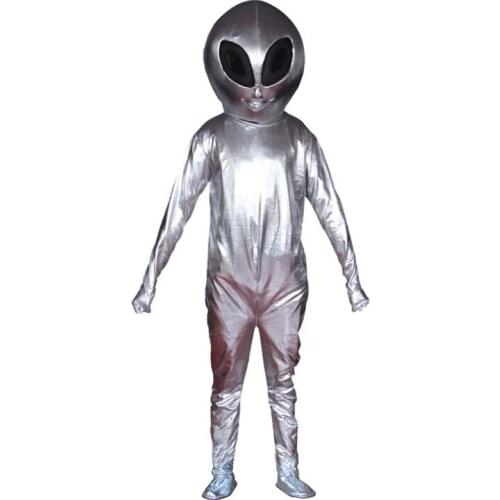 Future space Halloween Silver Alien Coplay Costume Nightclub Party Cosmic UFO Biogame Uniform stage show clothing