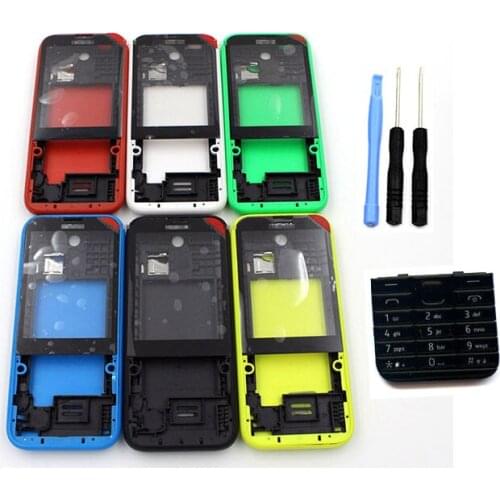 Classia Housing Cover Bezel Case Keypad Keyboard for Nokia Asha 225 N225 & Screwdriver Open Tool Kit