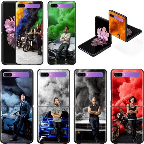 Phone Case For Samsung Z Flip 5G Cover CellPhone Shell Black TPU Caso Capa Silicone Fundas Fast and Furious Moive