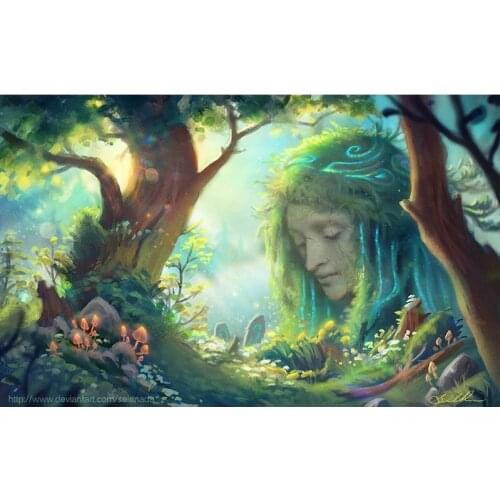 DIY Diamond embroidery Fantasy woman 5d diamond painting landscape full square rhinestones cross stitch mosaic picture pastes