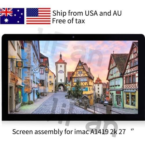 For Apple iMAC A1419 2k Retina LCD Screen With Glass Assembly LM270WQ1 SD F1 F2 Late 2012 2013 EMC 2546 2639