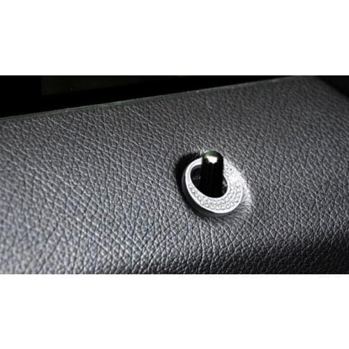 For Mercedes Benz E260L GLA GLK200 GLA260 Rhinestone 4PCS Car Interior Door Lock Pin Pins knob Frame Cover Trim Car Styling