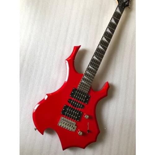 Electric guitar / special shaped Guitar / red / Flame Style / beginner / birthday gift
