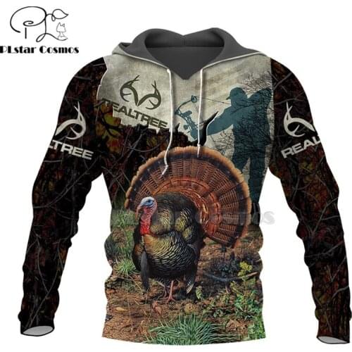 Bow field ANIMALS HUNTING turkey 3D Hoodies Hoodie Men Women New Fashion Hooded Sweatshirt Long Sleeve Casual Pullover coat-2