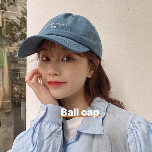 K53 Summer Sun Hat Female Street Hipster Ins Style Wild Star with Alphabet Embroidered Cap Baseball Caps