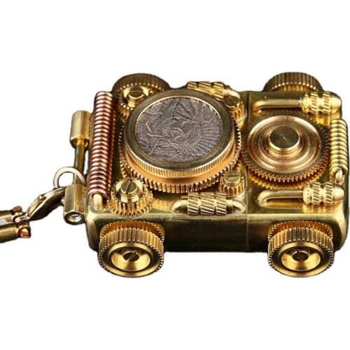 Kerosene Lighter for German Armored Vehicle High Quality Gift Personality Creativity Brass Lighter Gadgets for Men With Chain