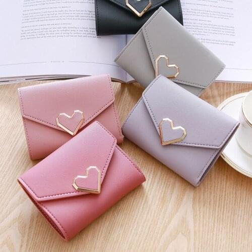 Small Portable Wallet Womens Purse Short Wallet Card Bag Multi-function Women Bag High Quality Free Shipping
