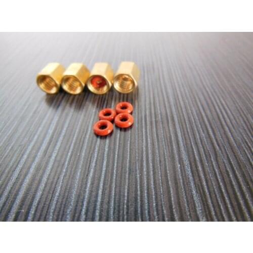 Einkshop 4pcs Copper Screw With O-Ring For Big Ink Damper For DX3 DX4 DX5 DX7 Ink Tube for mimaki JV33 JV5 JV3 JV22