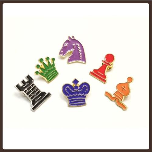 Mini King And Queen Chess Badge Souvenir Creative Prizes Modern Art Design Wholesale Club Gift Brettspiel Childrens Day Gifts