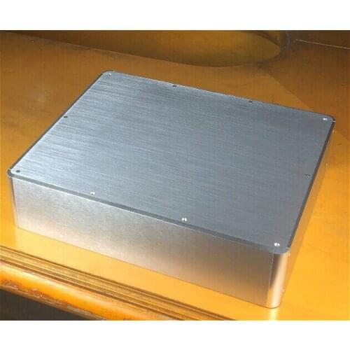 New BZ3809H Rounded Full Aluminum Enclosure Preamp Chassis Power Amplifier Case DIY box