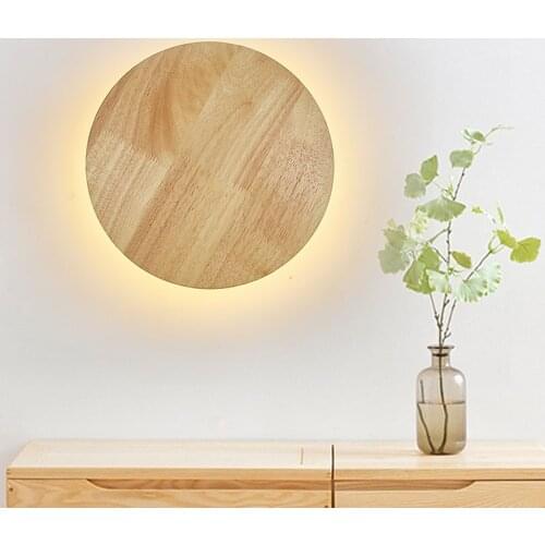 New wooden art wall lamp new Chinese style led floor bedside lamp study lamp hotel living room bedroom simple decorative lamp