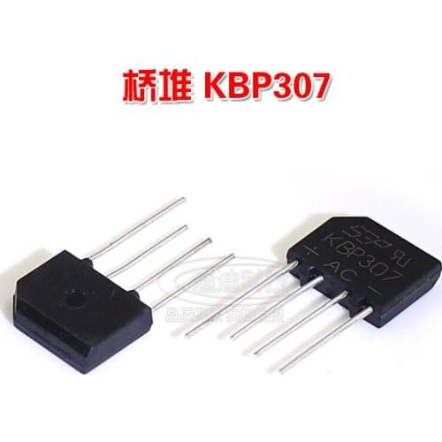 New KBP307 rectifier bridge voltage 700V current 3A inline four feet