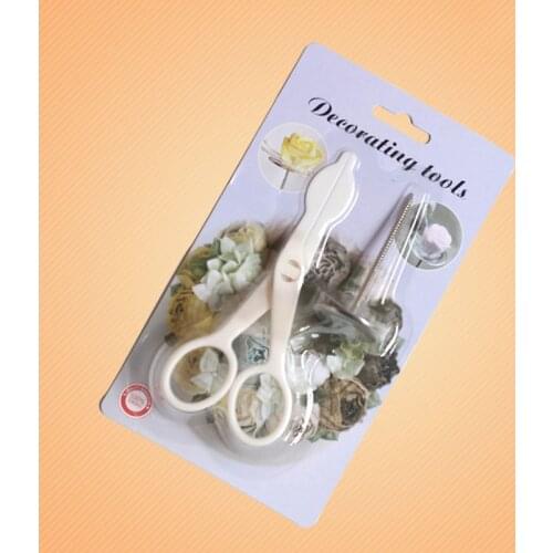 Cake Scissors Rose flowers Cream Flower Transfer Baking Accessories Cake Buttercream Supplies Cake Nails Set Pastry Tools