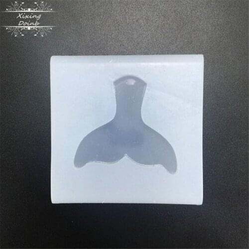 Fishtail shape transparent silica gel mold soft candy baking tool fishtail chocolate cake decorative mold jewelry resin mold