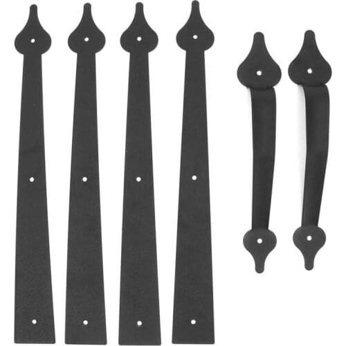 Furniture handle stainless steel door handle Carbon Steel Garage Door Handle Decorative Hinge Handle for Door Shed Garage