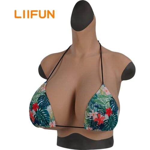 Cosplay Costumes Transgender Silicone Fake Breast Shemale Bar Queen Crossdresser Big Boobs Male Female Party Clothing