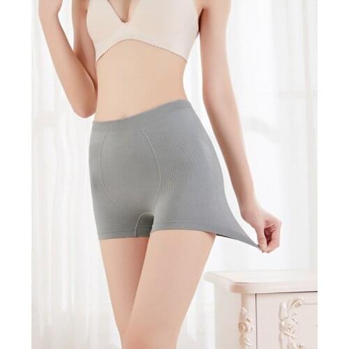 Safety Shorts Pants Seamless Nylon High Waist Panties Women Elastic Solid Color Soft Shorts Pants Girls Slimming Underwear