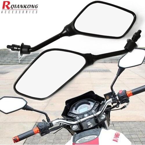 Universal Cafe Racer Rear View Mirror Parts Motorcycle Rearview Side Mirrors For Yamaha YBR 125 r6 r3 r1 xj6 fz1 mt 07 MT-09 yz